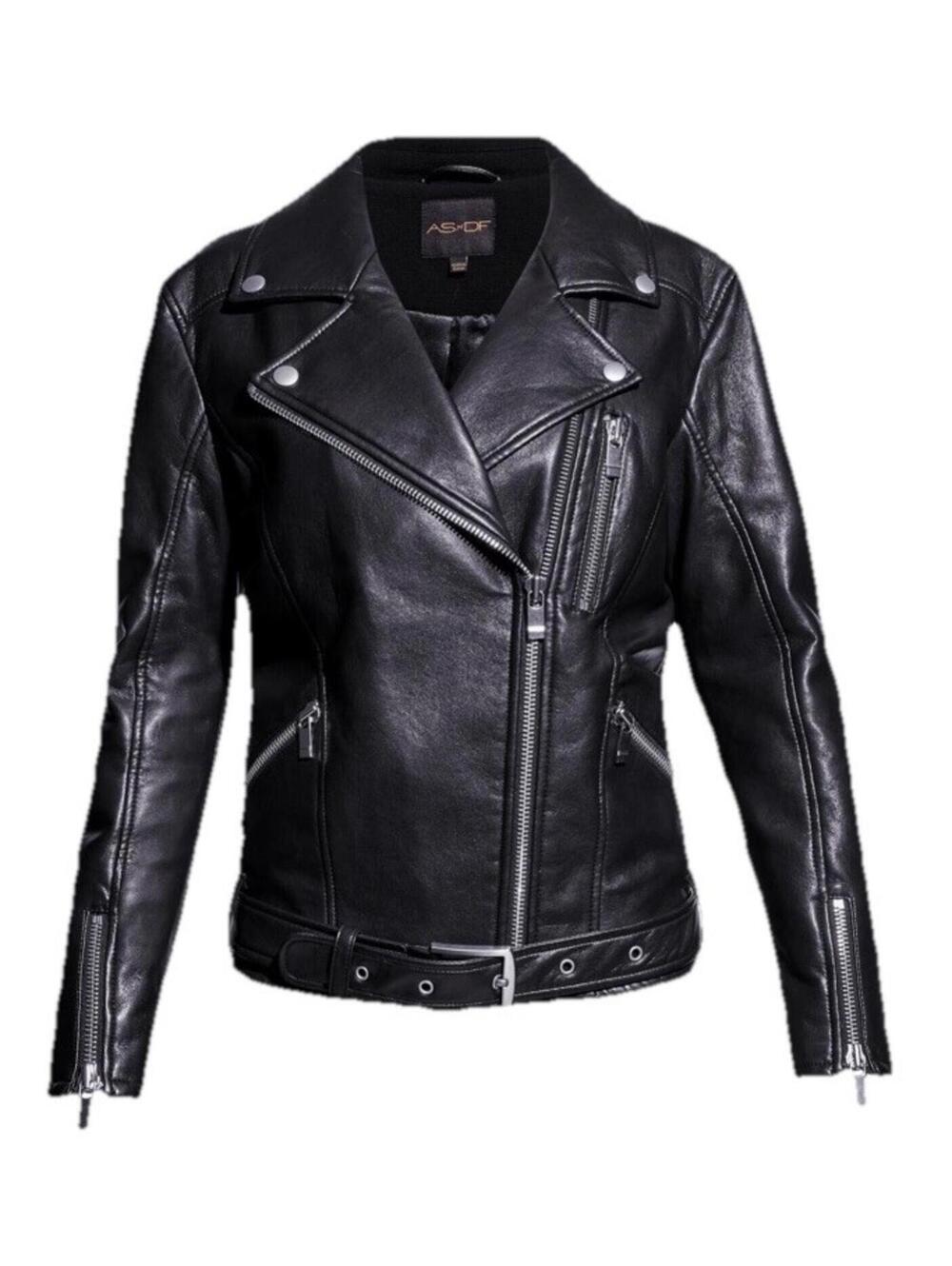 $850 AS by DF Brando Recycled Leather Boyfriend Jacket Size Small - Picture 1 of 10